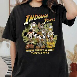 Indiana Jones Mickey And Friends Tshirt Retro Mickey Indiana Jones Adv